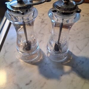 Vintage William Bounds Original Salt and Pepper Grinder Set